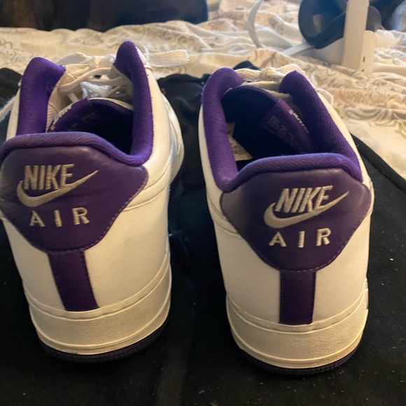 LA LAKERS AIR FORCE ONES MENS SZ 12 - Picture 2 of 8